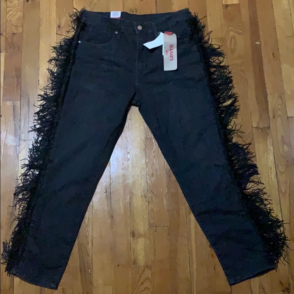 Fringe Levi Jeans